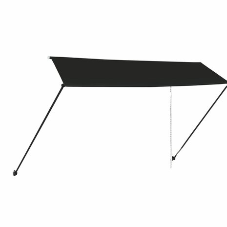 Luifel uittrekbaar met LED 350x150 cm antraciet 4
