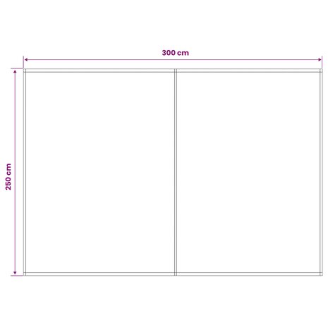 Vervangingsdoek voor zonnescherm Cr&egrave;mekleurig 300 x 250 cm 5