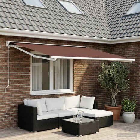 Vervangingsdoek voor zonnescherm Bruin 300 x 250 cm Polyester 1