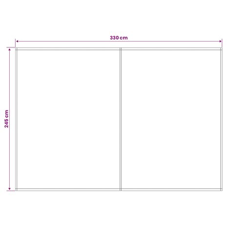 Vervangingsdoek voor zonnescherm Zwart 350 x 250 cm Polyester 5