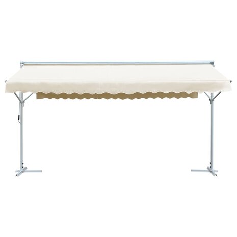 Luifel vrijstaand 600x300 cm cr&egrave;me 2