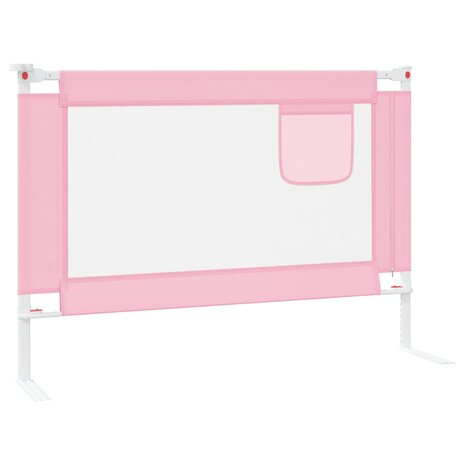 Bedhekje peuter 90x25 cm stof roze 5