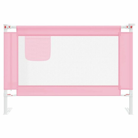 Bedhekje peuter 100x25 cm stof roze 3