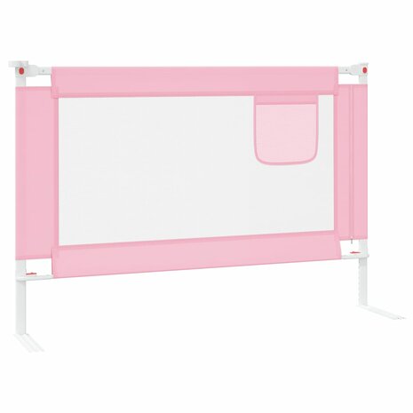 Bedhekje peuter 100x25 cm stof roze 5