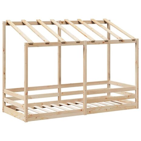 Kinderbed met bedhuis 75x190 cm massief grenenhout 3