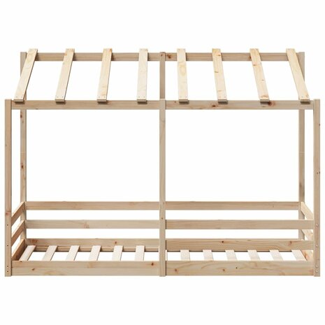 Kinderbed met bedhuis 75x190 cm massief grenenhout 4
