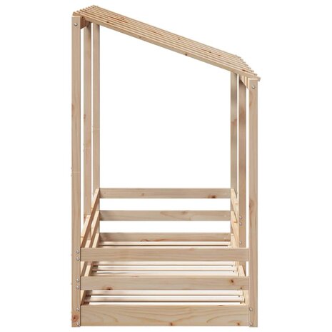 Kinderbed met bedhuis 75x190 cm massief grenenhout 5