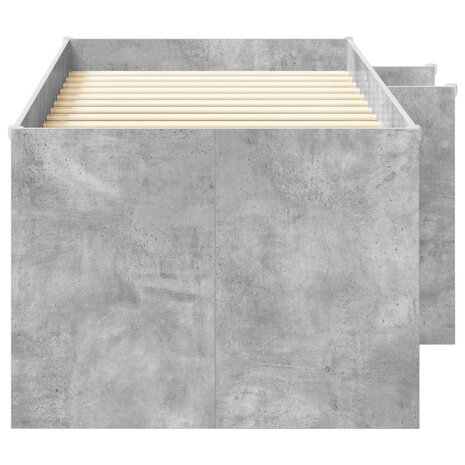 Kinder Hoogslaper Betongrijs 98.5 x 200 cm Bewerkt hout 5