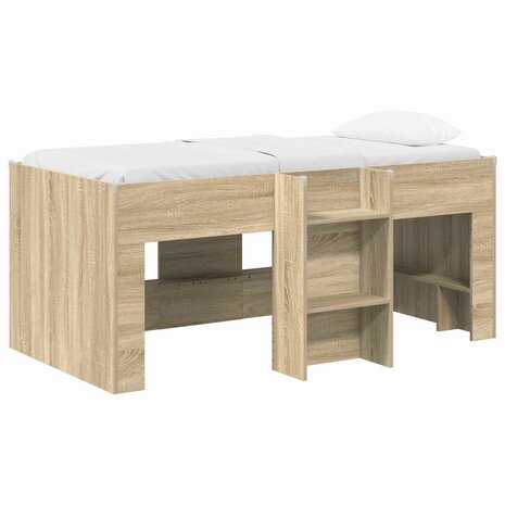 Kinder Hoogslaper Sonoma Eiken 80 x 160 cm Bewerkt hout 2