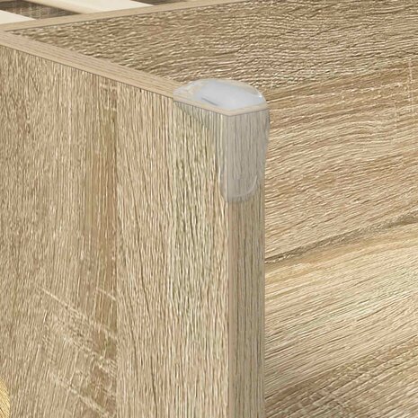 Kinder Hoogslaper Sonoma Eiken 80 x 160 cm Bewerkt hout 8
