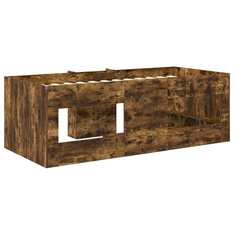 Kinder Hoogslaper Gerookt eiken 90 x 190 cm Bewerkt hout 6