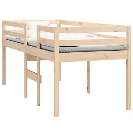 Hoogslaper massief grenenhout 90x200 cm 3