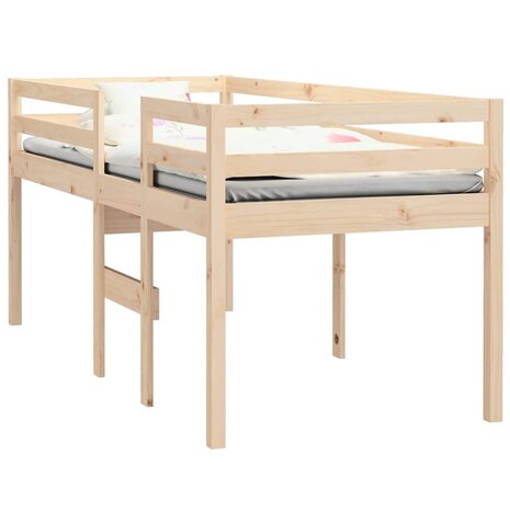 Hoogslaper massief grenenhout 75x190 cm 3