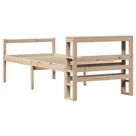 Seniorenbed met hoofdbord massief grenenhout 90x190 cm 6