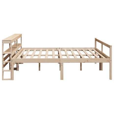 Seniorenbed met hoofdbord massief grenenhout 200x200 cm 5