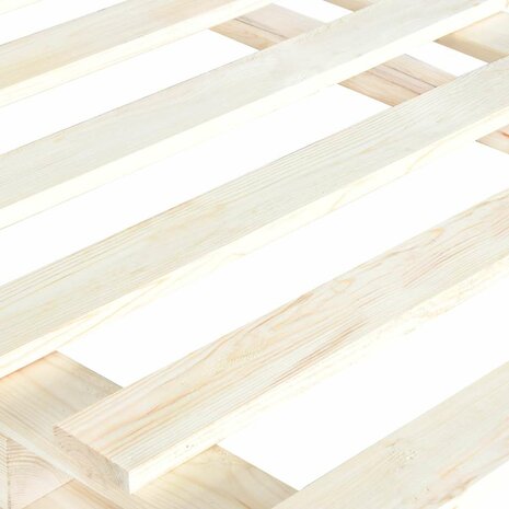 Bedframe pallet massief grenenhout 100x200 cm 5