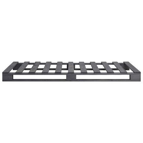 Bedframe pallet massief grenenhout grijs 100x200 cm 4