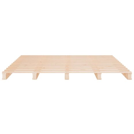 Palletbed massief grenenhout 160x200 cm 5