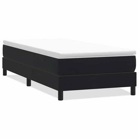 Boxspring zonder matras fluweel zwart 80x210 cm 2