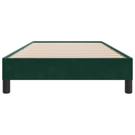 Boxspring zonder matras fluweel donkergroen 80x210 cm 5