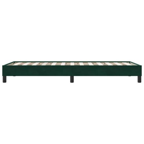 Boxspring zonder matras fluweel donkergroen 100x210 cm 6