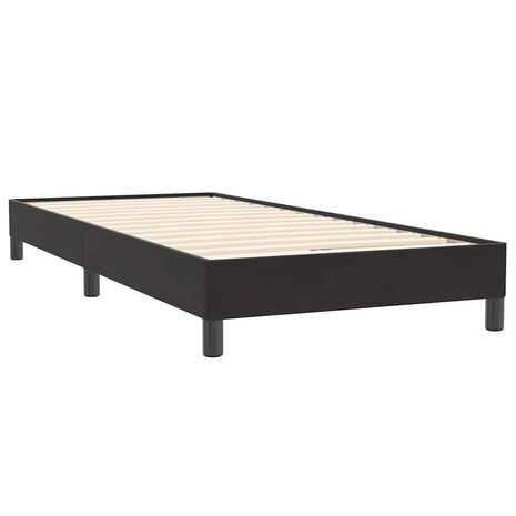 Boxspring zonder matras fluweel zwart 90x220 cm 4
