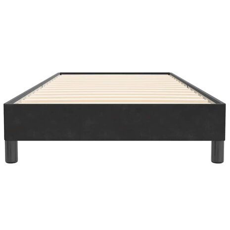 Boxspring zonder matras fluweel zwart 90x220 cm 5