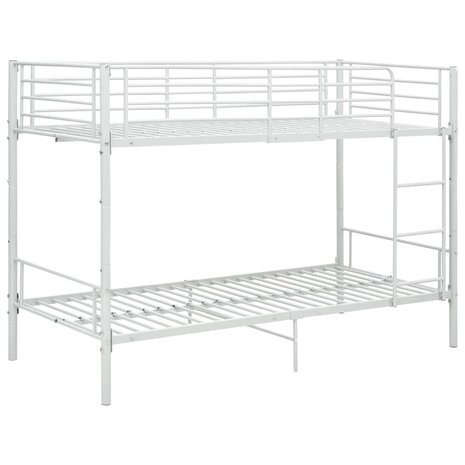 Stapelbed metaal wit 90x200 cm 2