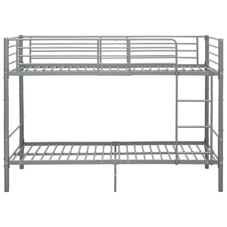 Stapelbed metaal grijs 90x200 cm 3