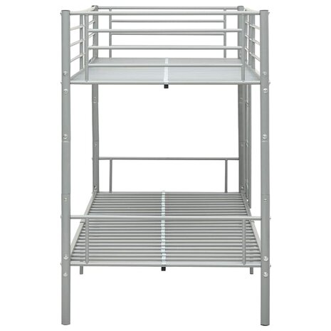 Stapelbed metaal grijs 90x200 cm 4