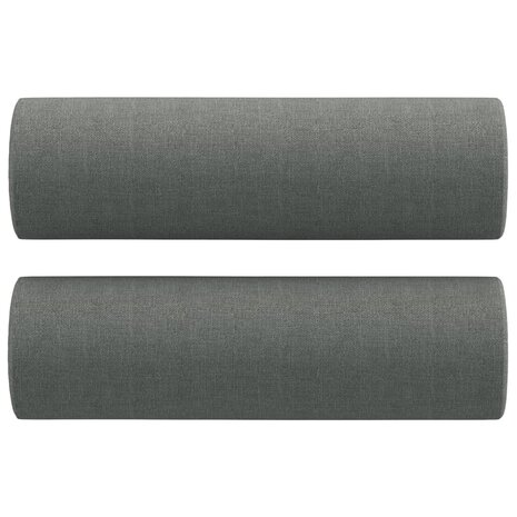 2-delige Loungeset met kussens stof donkergrijs 5