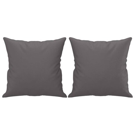 2-delige Loungeset met kussens kunstleer grijs 5