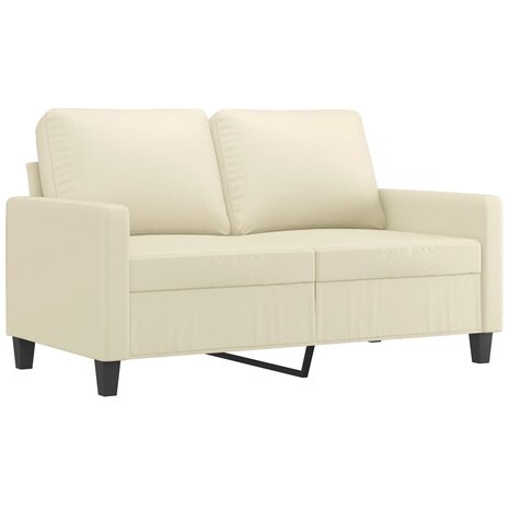 2-delige Loungeset met kussens kunstleer cr&egrave;me 3