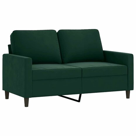 2-delige Loungeset met kussens fluweel donkergroen 3