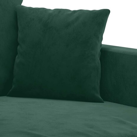 2-delige Loungeset met kussens fluweel donkergroen 5