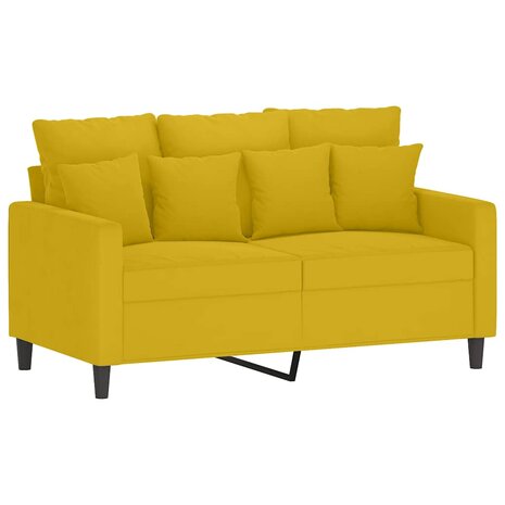 2-delige Loungeset met kussens fluweel geel 3