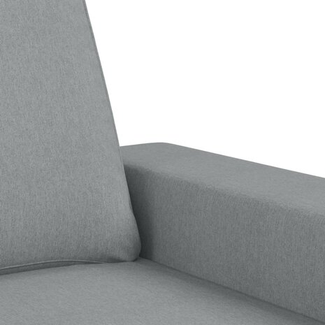 2-delige Loungeset stof lichtgrijs 5