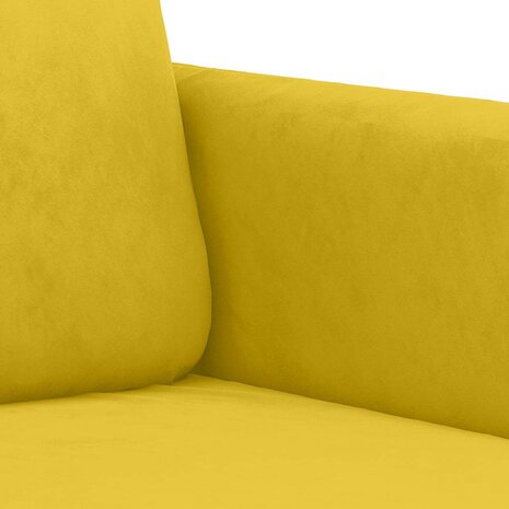 2-delige Loungeset fluweel geel 5