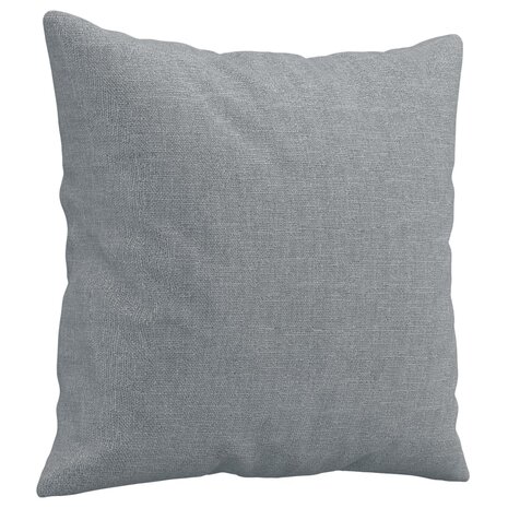 2-delige Loungeset met kussens stof lichtgrijs 7