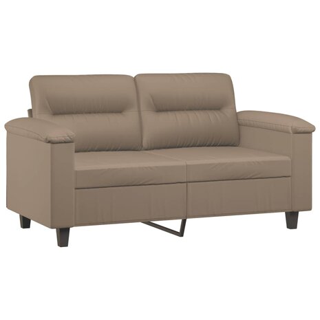 2-delige Loungeset met kussens kunstleer cappuccino 3