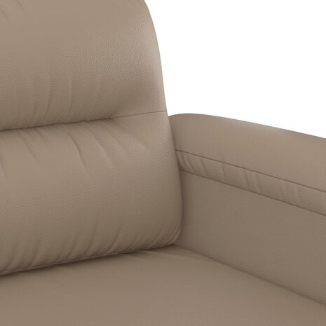2-delige Loungeset met kussens kunstleer cappuccino 5