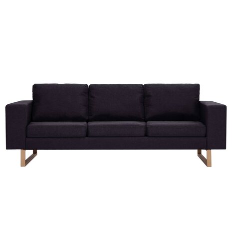 Driezitsbank stof zwart 3