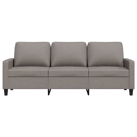 Driezitsbank 180 cm stof taupe 4
