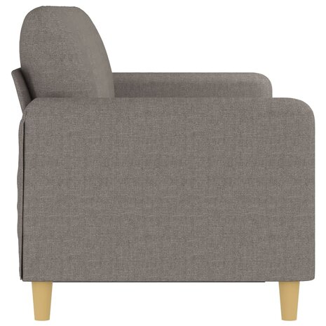 Driezitsbank 180 cm stof taupe 4