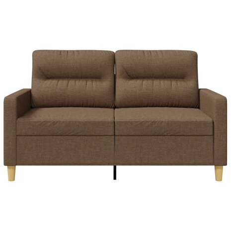 Tweezitsbank 120 cm stof bruin 4