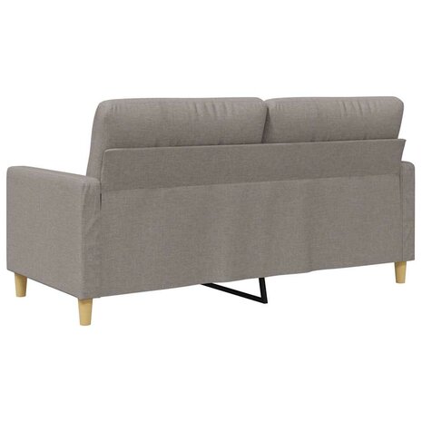 Tweezitsbank 140 cm stof taupe 6