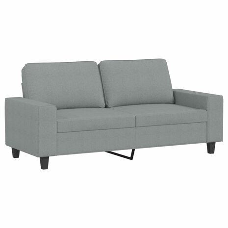Tweezitsbank 140 cm stof lichtgrijs 2