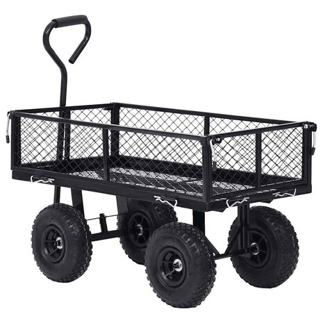 Tuinwagen 250 kg zwart 5