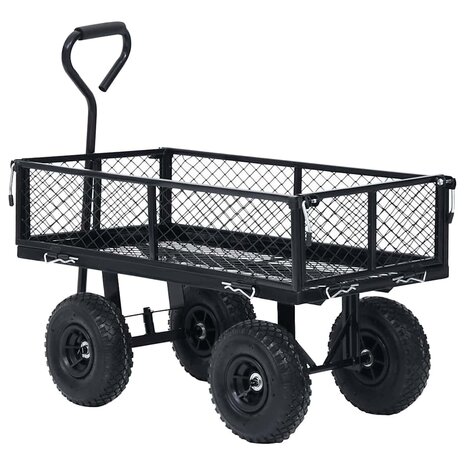 Tuinwagen 250 kg zwart 6