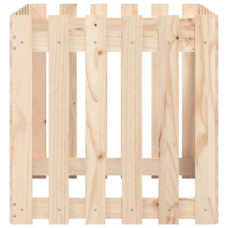 Plantenbak met hekontwerp 60x60x60 cm massief grenenhout 5